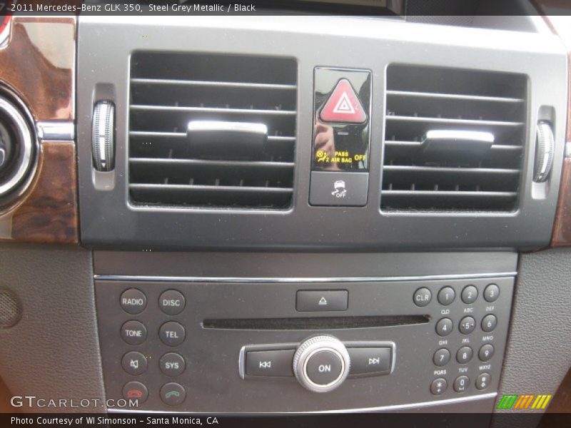 Steel Grey Metallic / Black 2011 Mercedes-Benz GLK 350