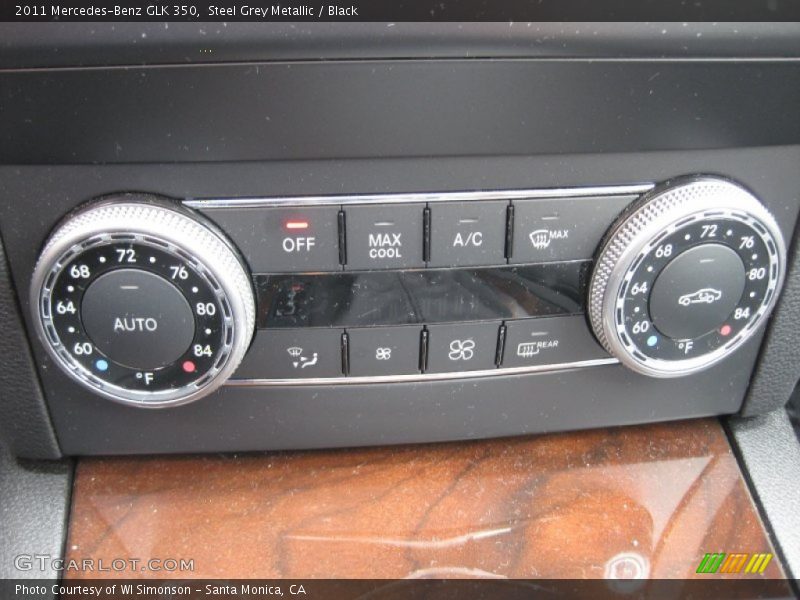 Steel Grey Metallic / Black 2011 Mercedes-Benz GLK 350