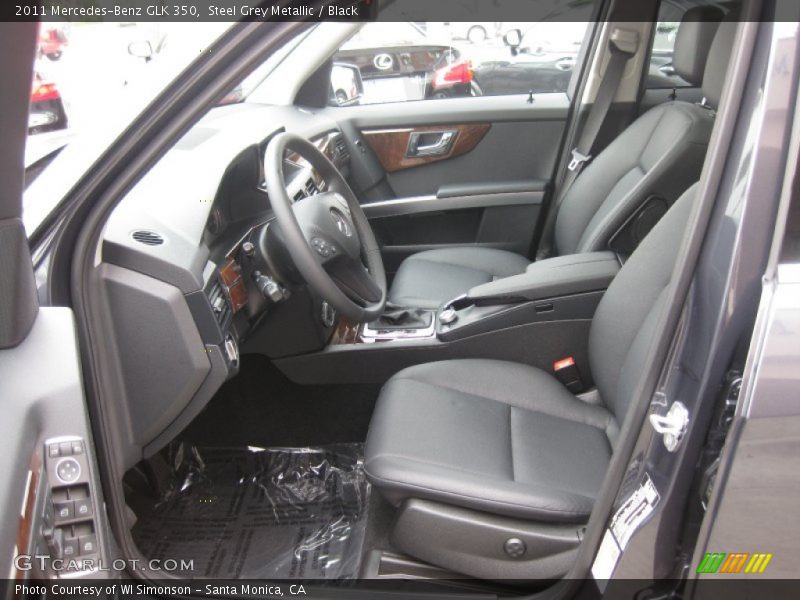 Steel Grey Metallic / Black 2011 Mercedes-Benz GLK 350