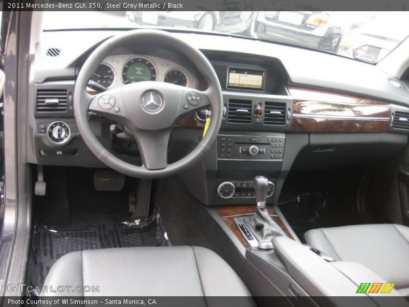 Steel Grey Metallic / Black 2011 Mercedes-Benz GLK 350