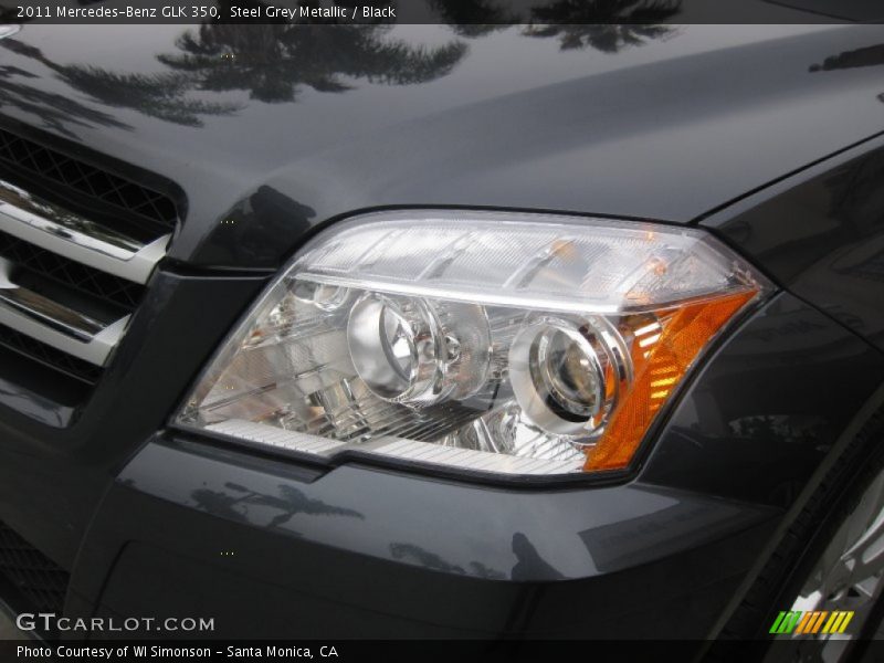 Steel Grey Metallic / Black 2011 Mercedes-Benz GLK 350