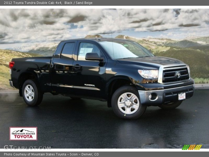 Black / Sand Beige 2012 Toyota Tundra Double Cab 4x4