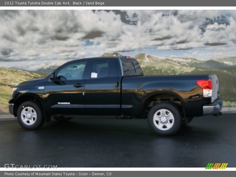 Black / Sand Beige 2012 Toyota Tundra Double Cab 4x4