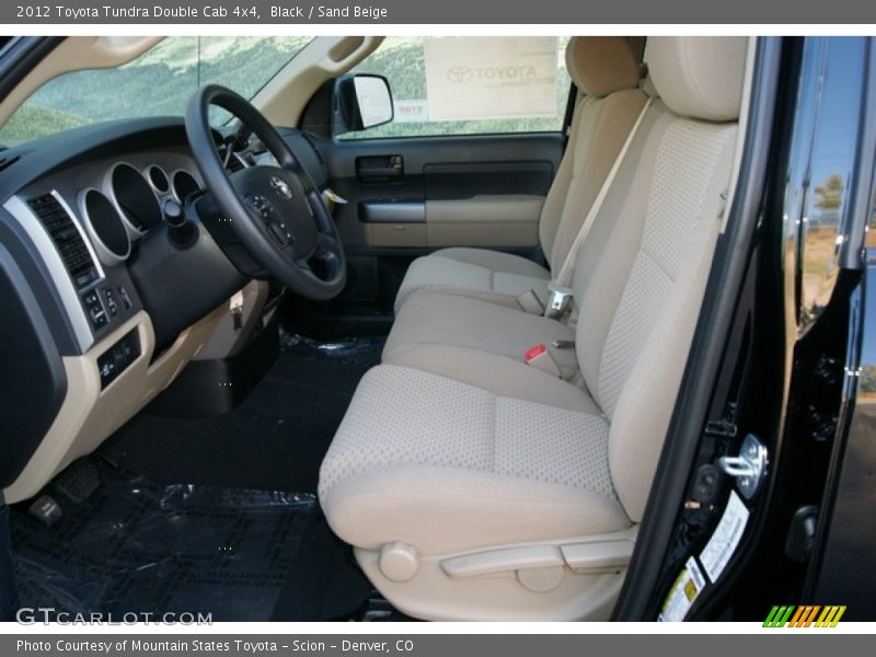 Black / Sand Beige 2012 Toyota Tundra Double Cab 4x4