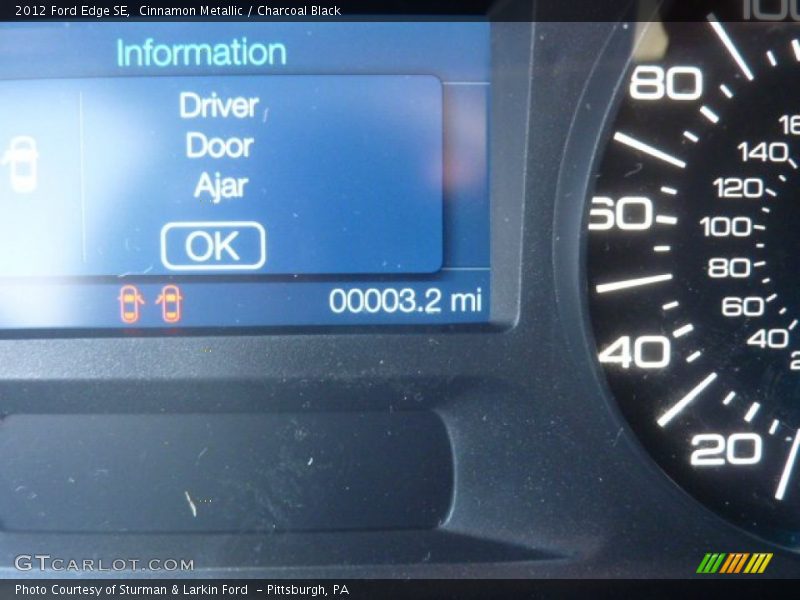 Cinnamon Metallic / Charcoal Black 2012 Ford Edge SE