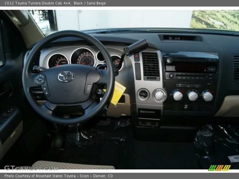 Black / Sand Beige 2012 Toyota Tundra Double Cab 4x4