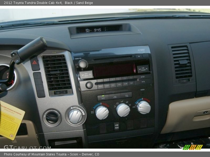 Black / Sand Beige 2012 Toyota Tundra Double Cab 4x4