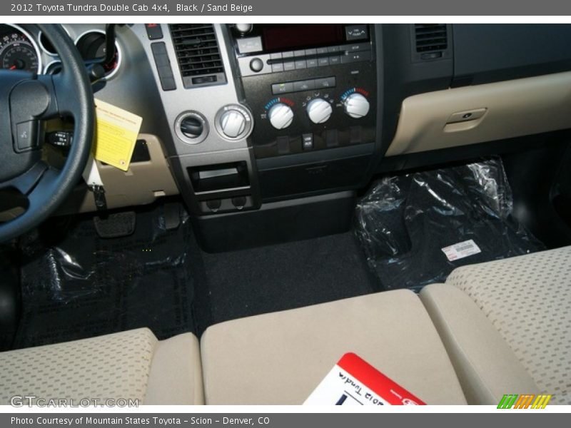 Black / Sand Beige 2012 Toyota Tundra Double Cab 4x4