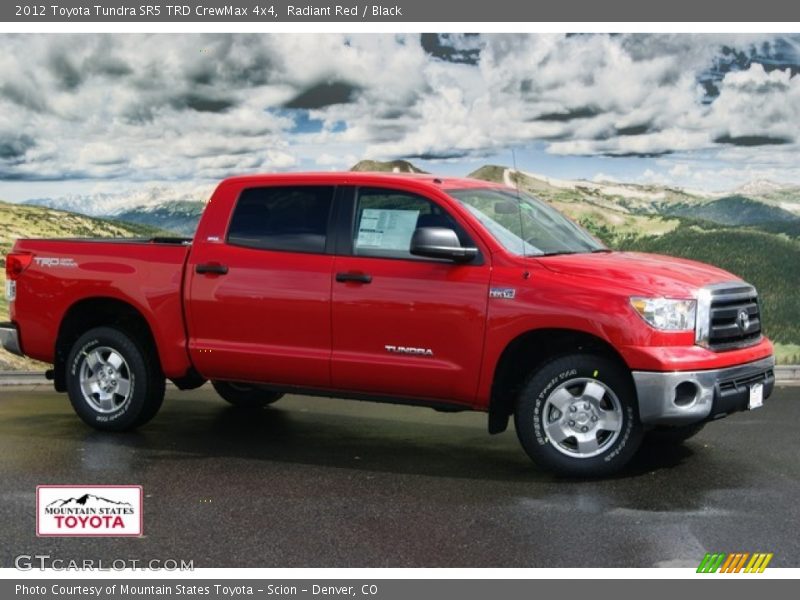 Radiant Red / Black 2012 Toyota Tundra SR5 TRD CrewMax 4x4