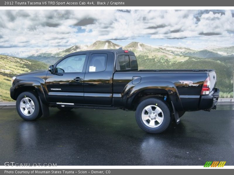 Black / Graphite 2012 Toyota Tacoma V6 TRD Sport Access Cab 4x4