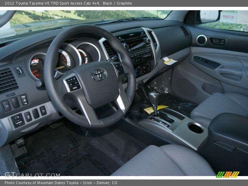  2012 Tacoma V6 TRD Sport Access Cab 4x4 Graphite Interior
