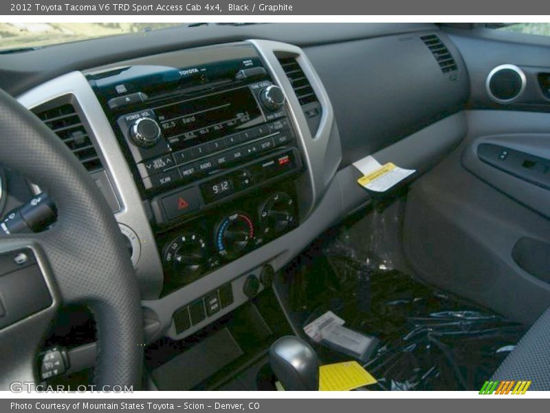 Black / Graphite 2012 Toyota Tacoma V6 TRD Sport Access Cab 4x4