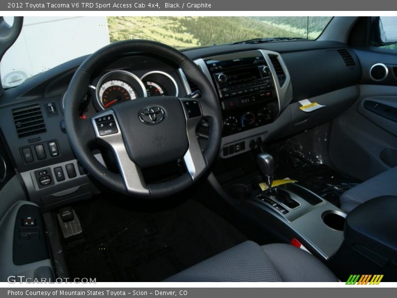 Black / Graphite 2012 Toyota Tacoma V6 TRD Sport Access Cab 4x4