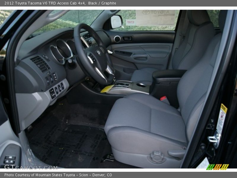 Black / Graphite 2012 Toyota Tacoma V6 TRD Access Cab 4x4