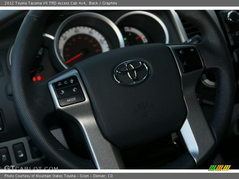 Black / Graphite 2012 Toyota Tacoma V6 TRD Access Cab 4x4