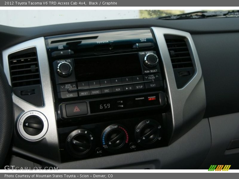 Black / Graphite 2012 Toyota Tacoma V6 TRD Access Cab 4x4
