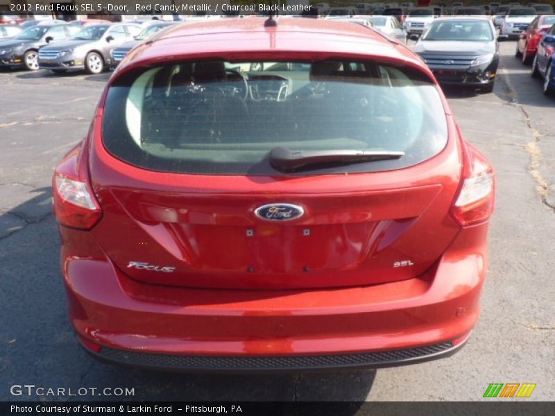Red Candy Metallic / Charcoal Black Leather 2012 Ford Focus SEL 5-Door