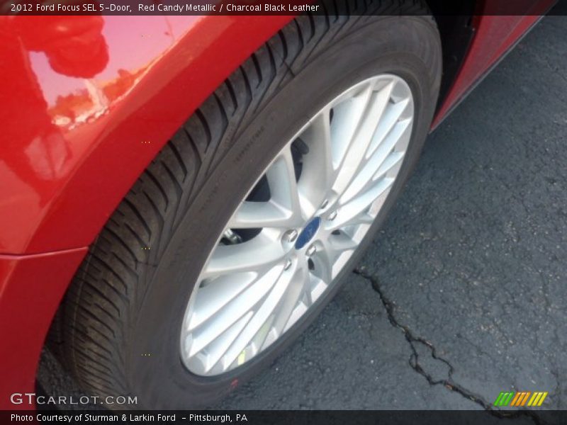 Red Candy Metallic / Charcoal Black Leather 2012 Ford Focus SEL 5-Door