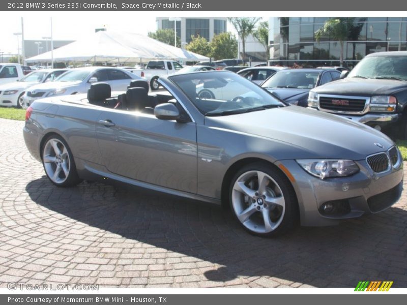 Space Grey Metallic / Black 2012 BMW 3 Series 335i Convertible
