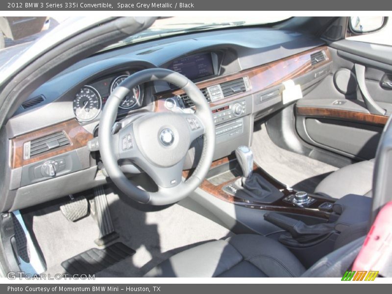 Space Grey Metallic / Black 2012 BMW 3 Series 335i Convertible