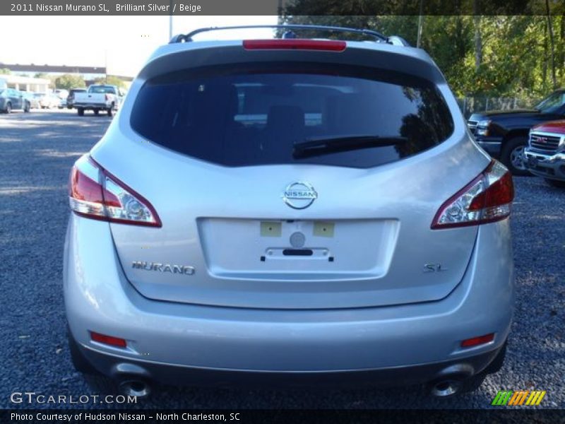 Brilliant Silver / Beige 2011 Nissan Murano SL