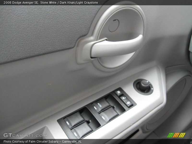 Stone White / Dark Khaki/Light Graystone 2008 Dodge Avenger SE