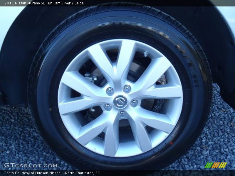 Brilliant Silver / Beige 2011 Nissan Murano SL