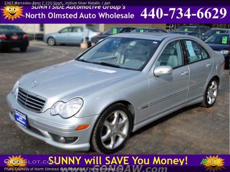 Iridium Silver Metallic / Ash 2007 Mercedes-Benz C 230 Sport