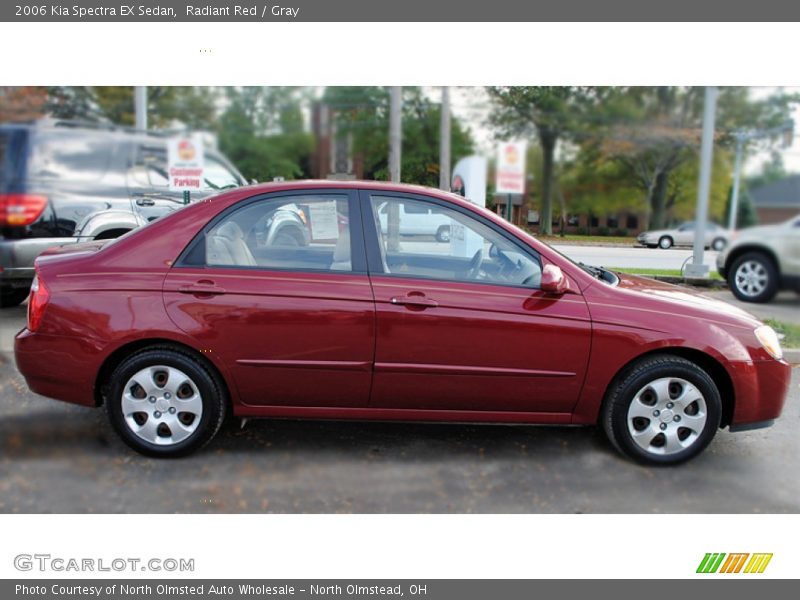 Radiant Red / Gray 2006 Kia Spectra EX Sedan