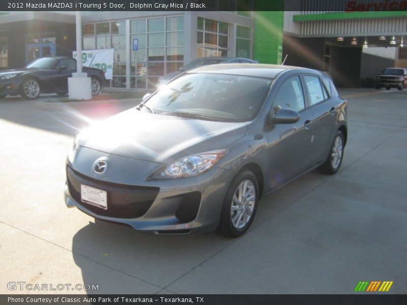 Dolphin Gray Mica / Black 2012 Mazda MAZDA3 i Touring 5 Door