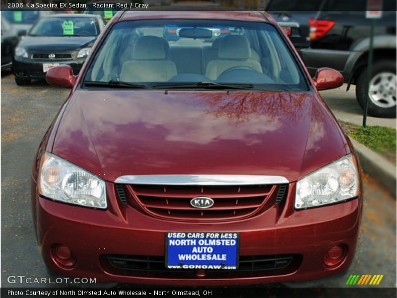 Radiant Red / Gray 2006 Kia Spectra EX Sedan