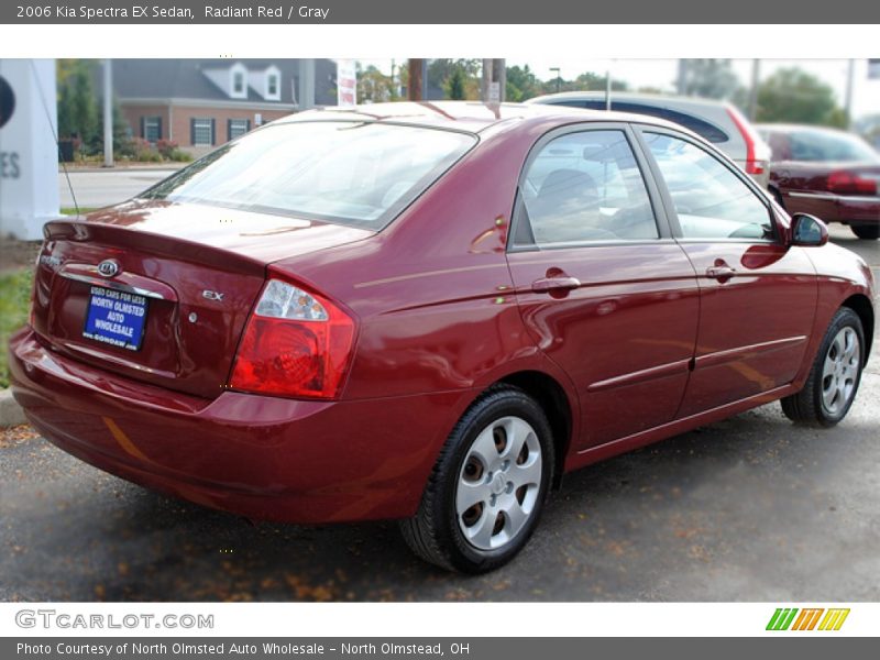 Radiant Red / Gray 2006 Kia Spectra EX Sedan