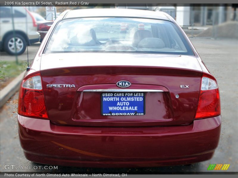 Radiant Red / Gray 2006 Kia Spectra EX Sedan