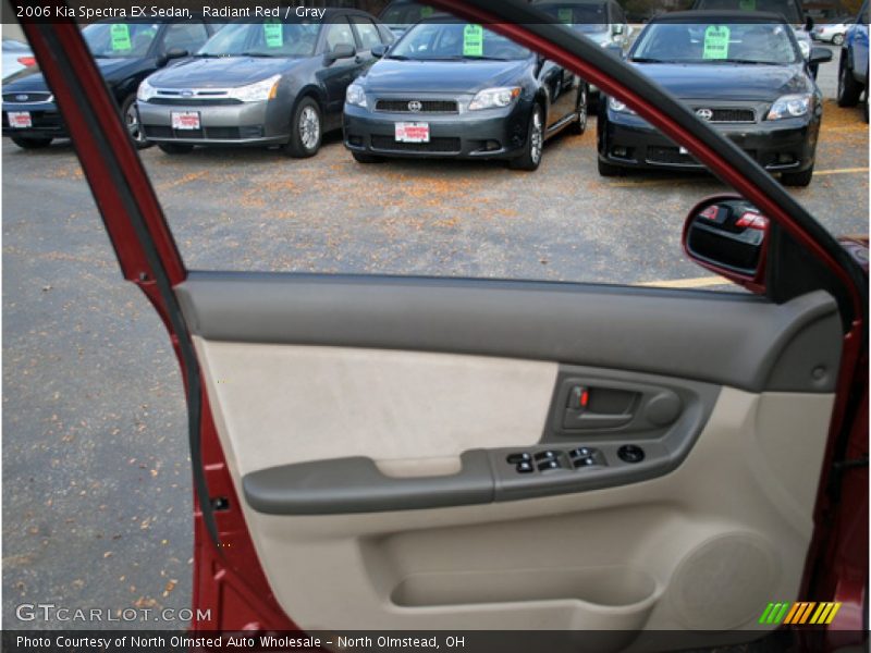 Radiant Red / Gray 2006 Kia Spectra EX Sedan