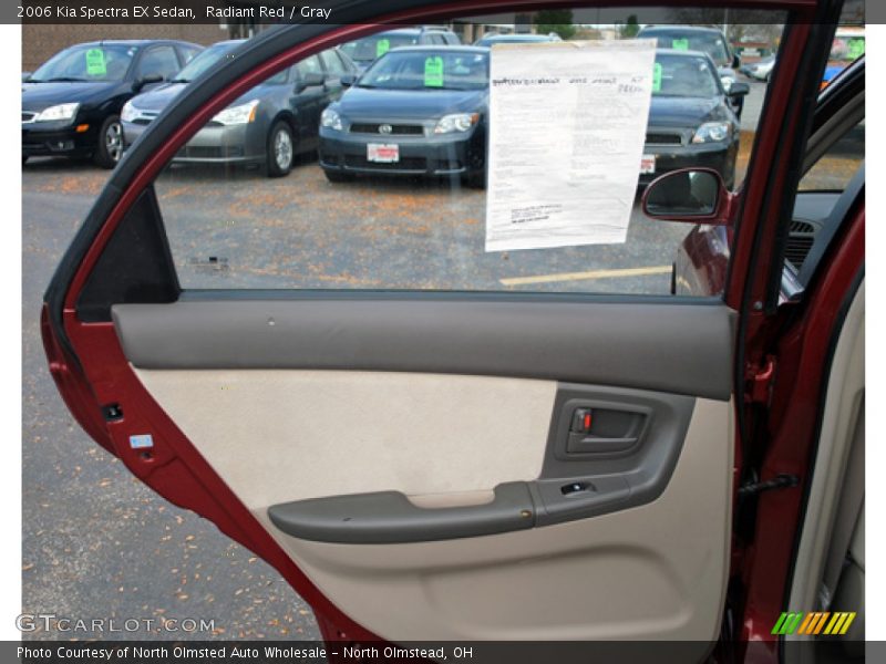 Radiant Red / Gray 2006 Kia Spectra EX Sedan