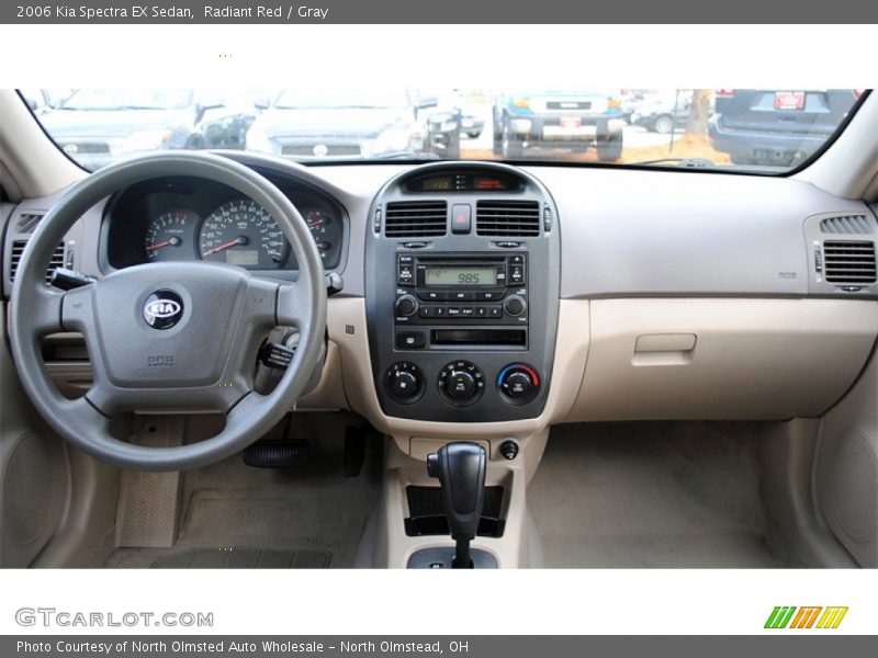Radiant Red / Gray 2006 Kia Spectra EX Sedan