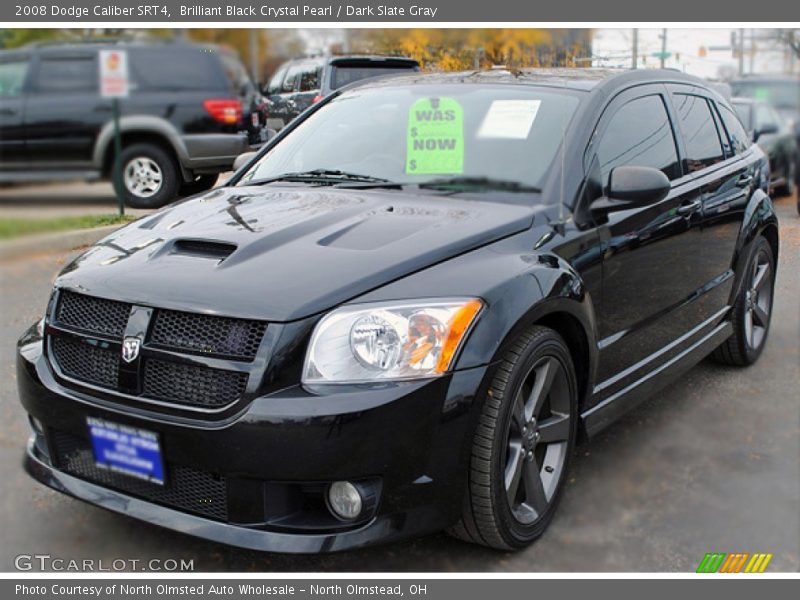Brilliant Black Crystal Pearl / Dark Slate Gray 2008 Dodge Caliber SRT4