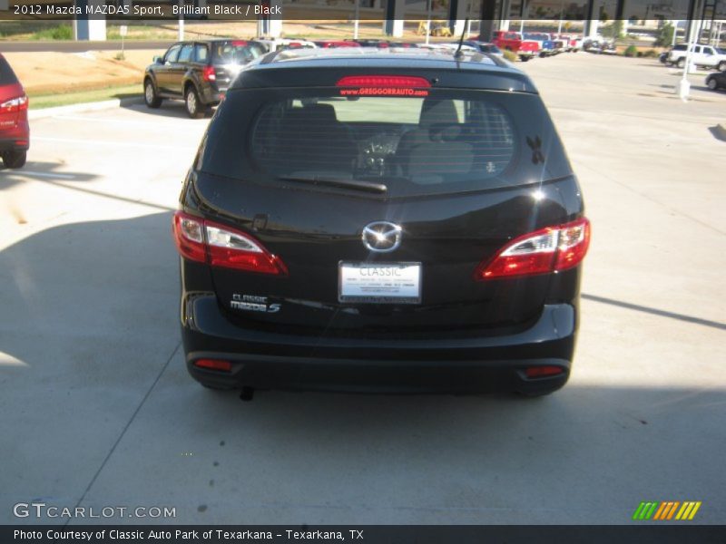 Brilliant Black / Black 2012 Mazda MAZDA5 Sport
