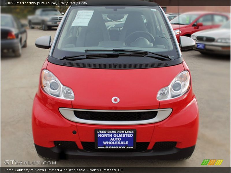Rally Red / Gray 2009 Smart fortwo pure coupe
