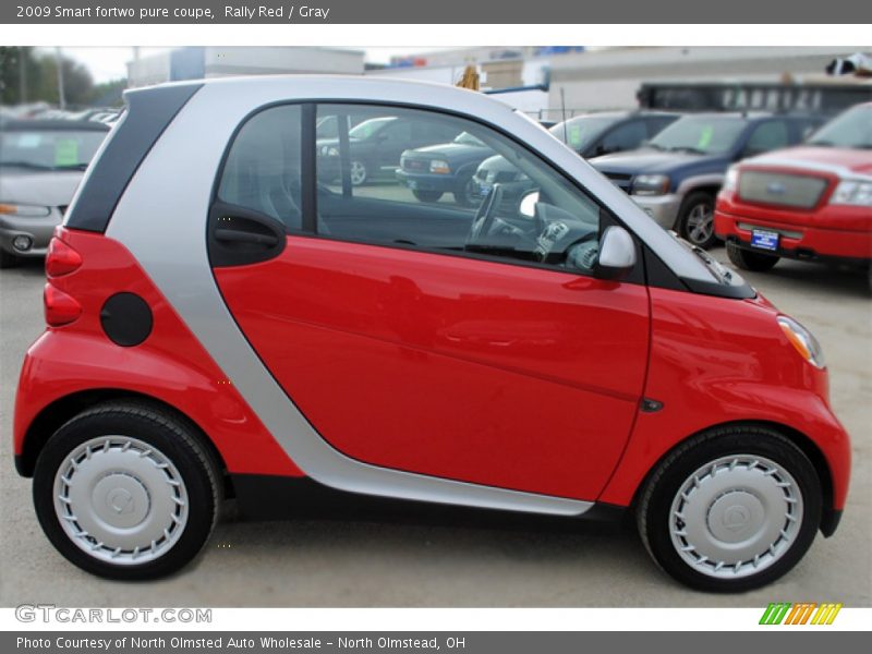 Rally Red / Gray 2009 Smart fortwo pure coupe