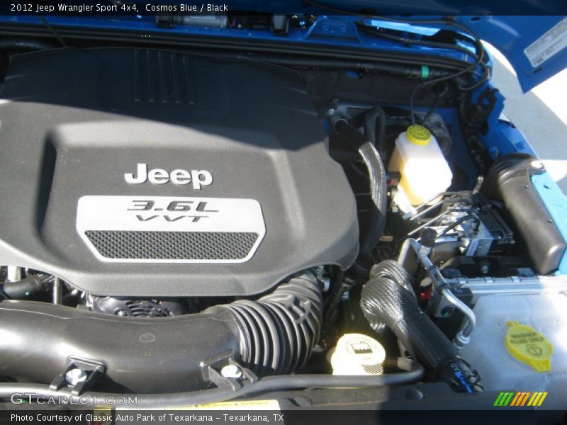  2012 Wrangler Sport 4x4 Engine - 3.6 Liter DOHC 24-Valve VVT Pentastar V6