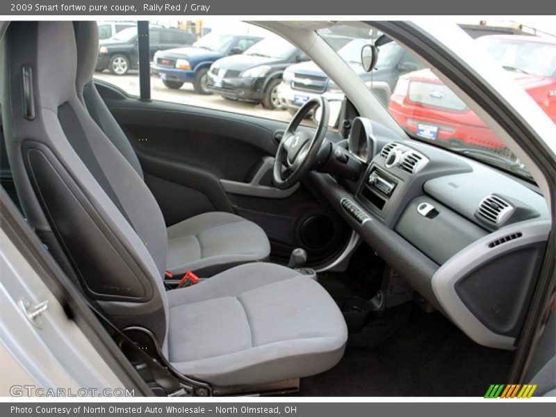 Rally Red / Gray 2009 Smart fortwo pure coupe