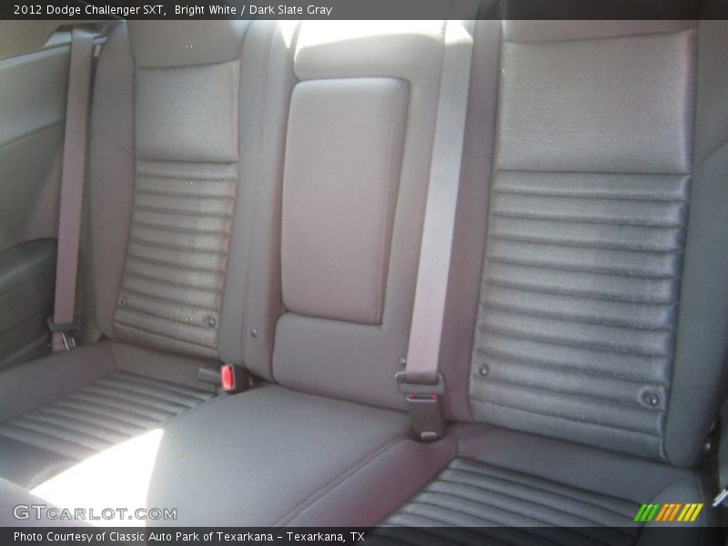 Bright White / Dark Slate Gray 2012 Dodge Challenger SXT