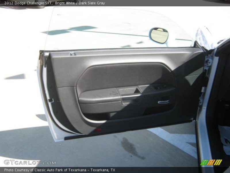 Bright White / Dark Slate Gray 2012 Dodge Challenger SXT