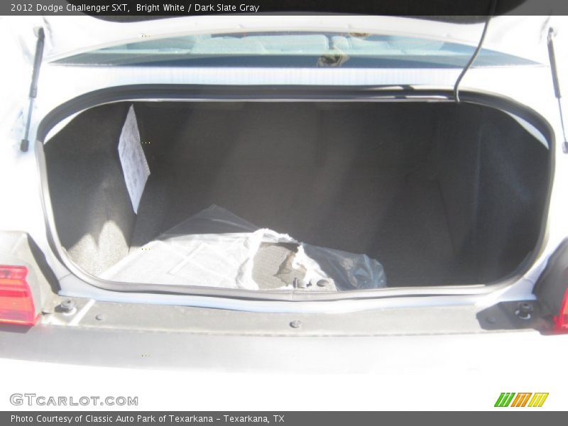 Bright White / Dark Slate Gray 2012 Dodge Challenger SXT