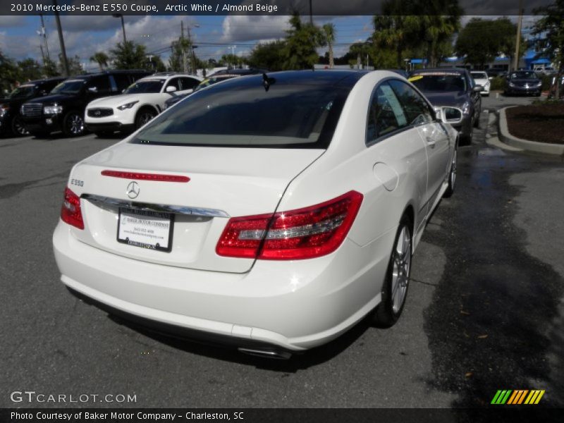 Arctic White / Almond Beige 2010 Mercedes-Benz E 550 Coupe