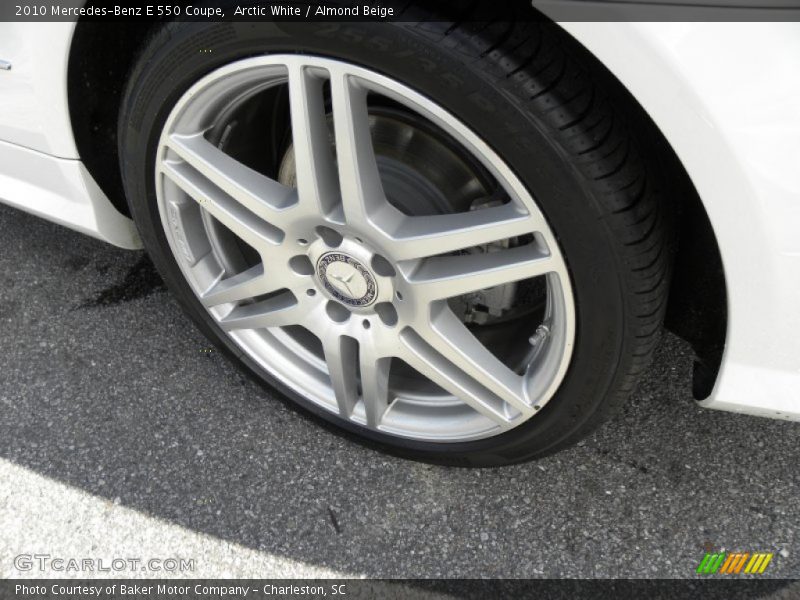 Arctic White / Almond Beige 2010 Mercedes-Benz E 550 Coupe