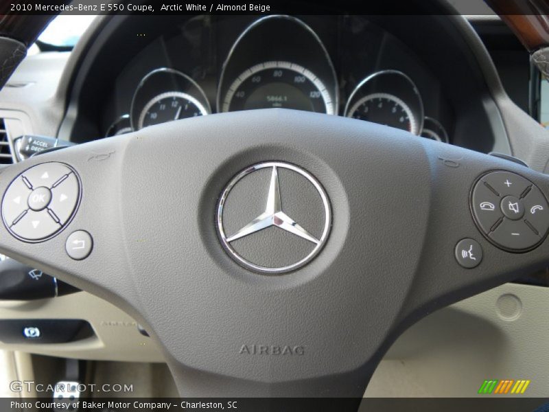 Arctic White / Almond Beige 2010 Mercedes-Benz E 550 Coupe