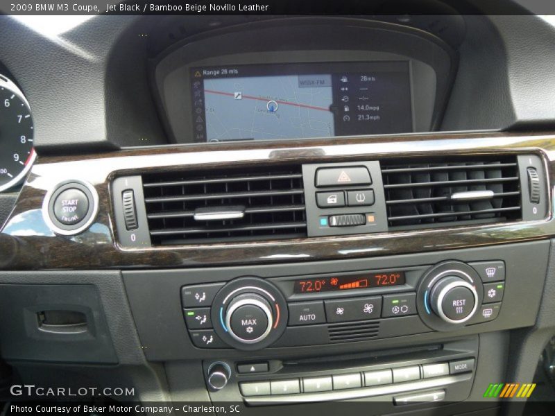 Jet Black / Bamboo Beige Novillo Leather 2009 BMW M3 Coupe