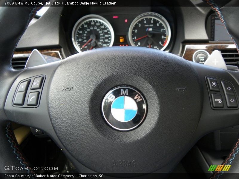 Jet Black / Bamboo Beige Novillo Leather 2009 BMW M3 Coupe